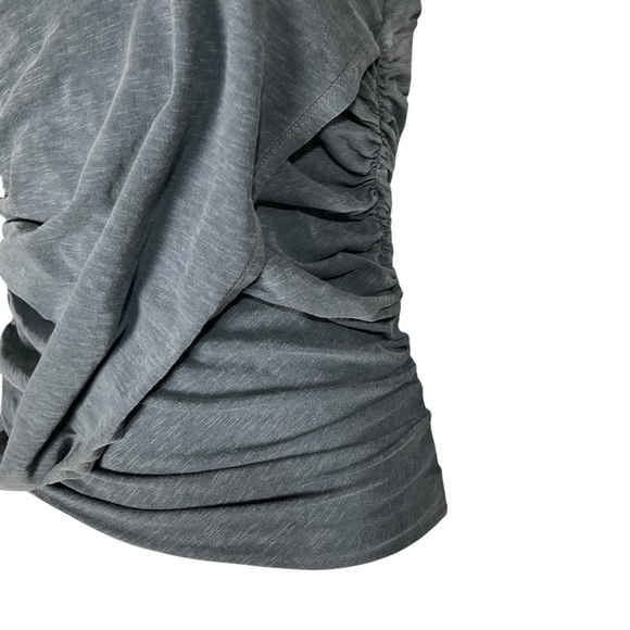 Sundry Strapless Tube Top Sz S Ruched Crossover Gray Neutral Going Out - Picture 3 of 12